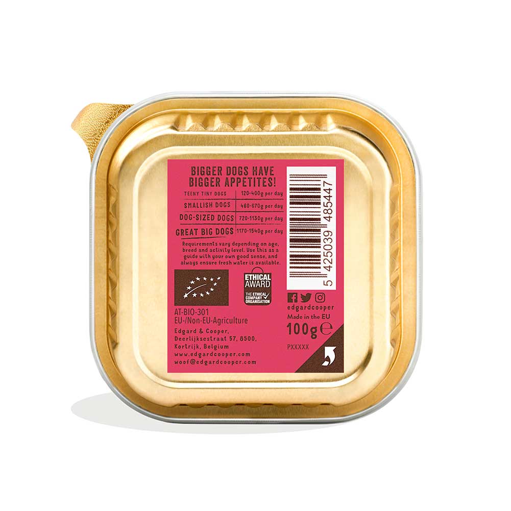 Alimento cane Adulto Bio Manzo 100g Edgard Cooper - Image 4