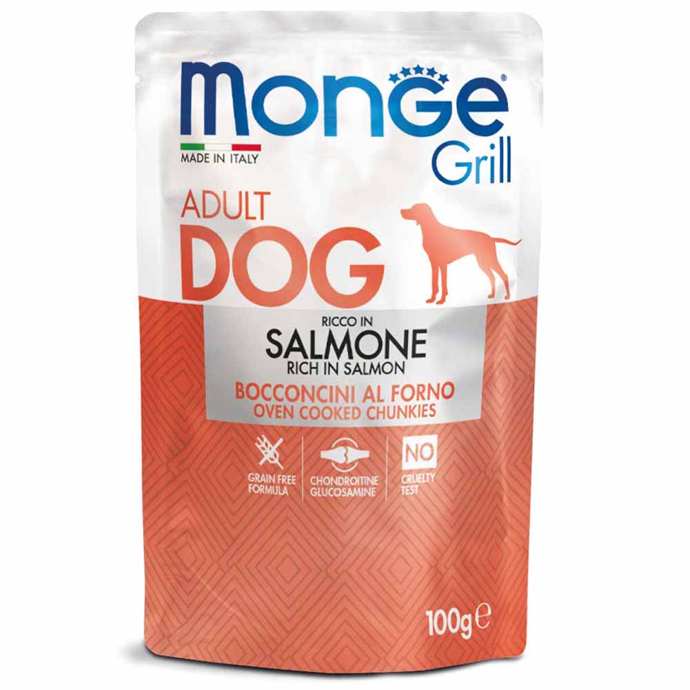 Alimento cane Monge Grill salmone 100g