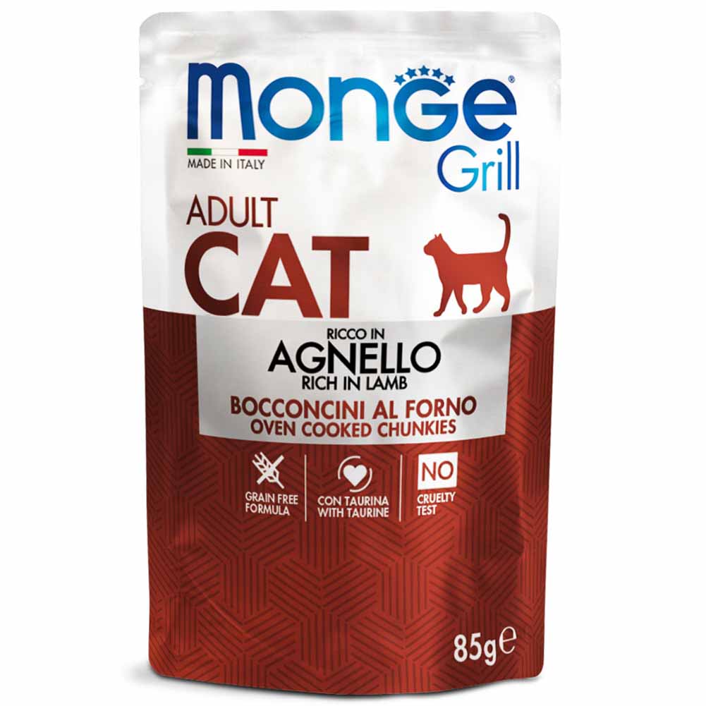 Alimento gatto Monge Grill Agnello 85g