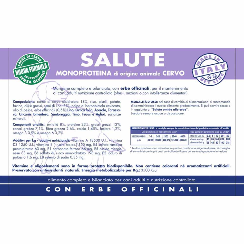 Alimento secco cane adulto Salute cervo Vet Line - Image 2