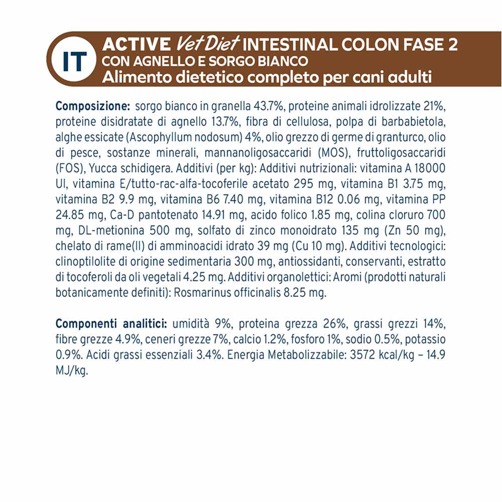 Alimento secco cane Forza10 Intestinal Colon Fase 2 agnello sorgo 10 kg - Image 4