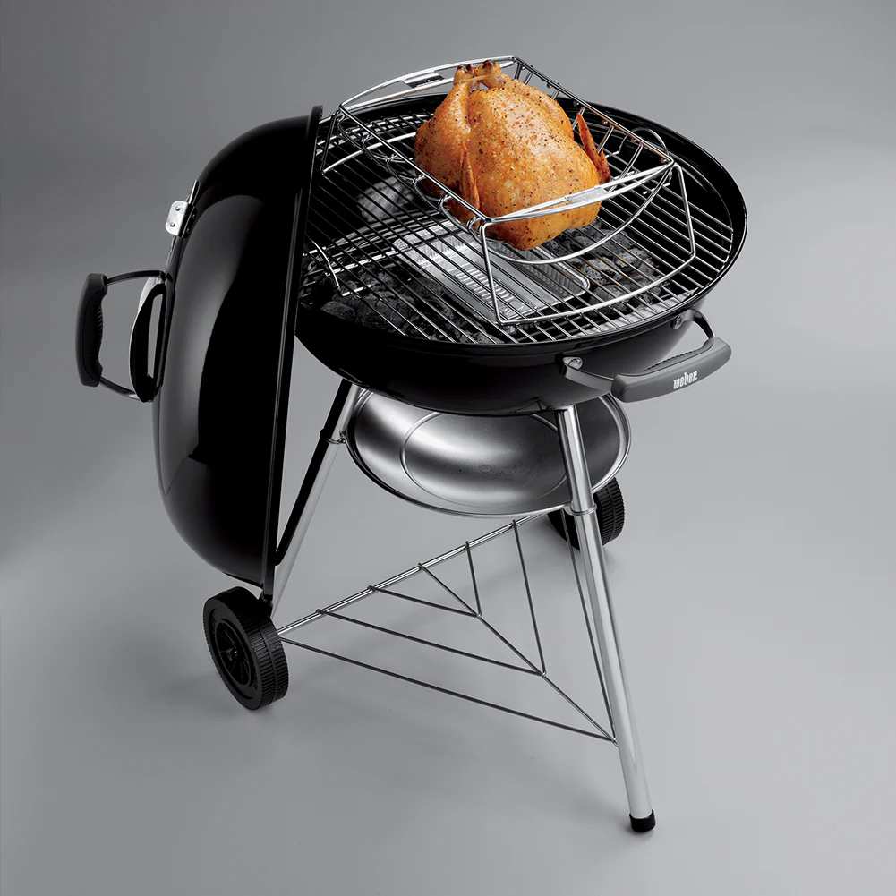 Weber Compact Kettle Ø 57 cm Barbecue a Carbone Nero con One-Touch - Image 6