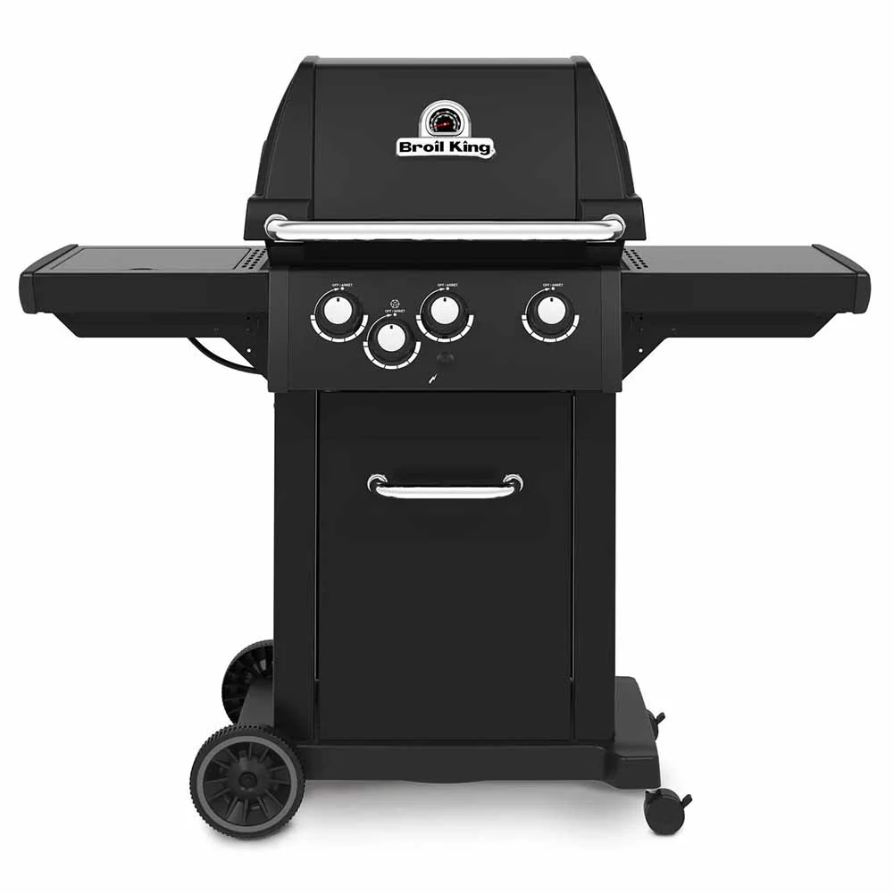 Broil King Royal 340 Shadow 16B.824263SDW Barbecue a gas con 3 bruciatori e fornello laterale