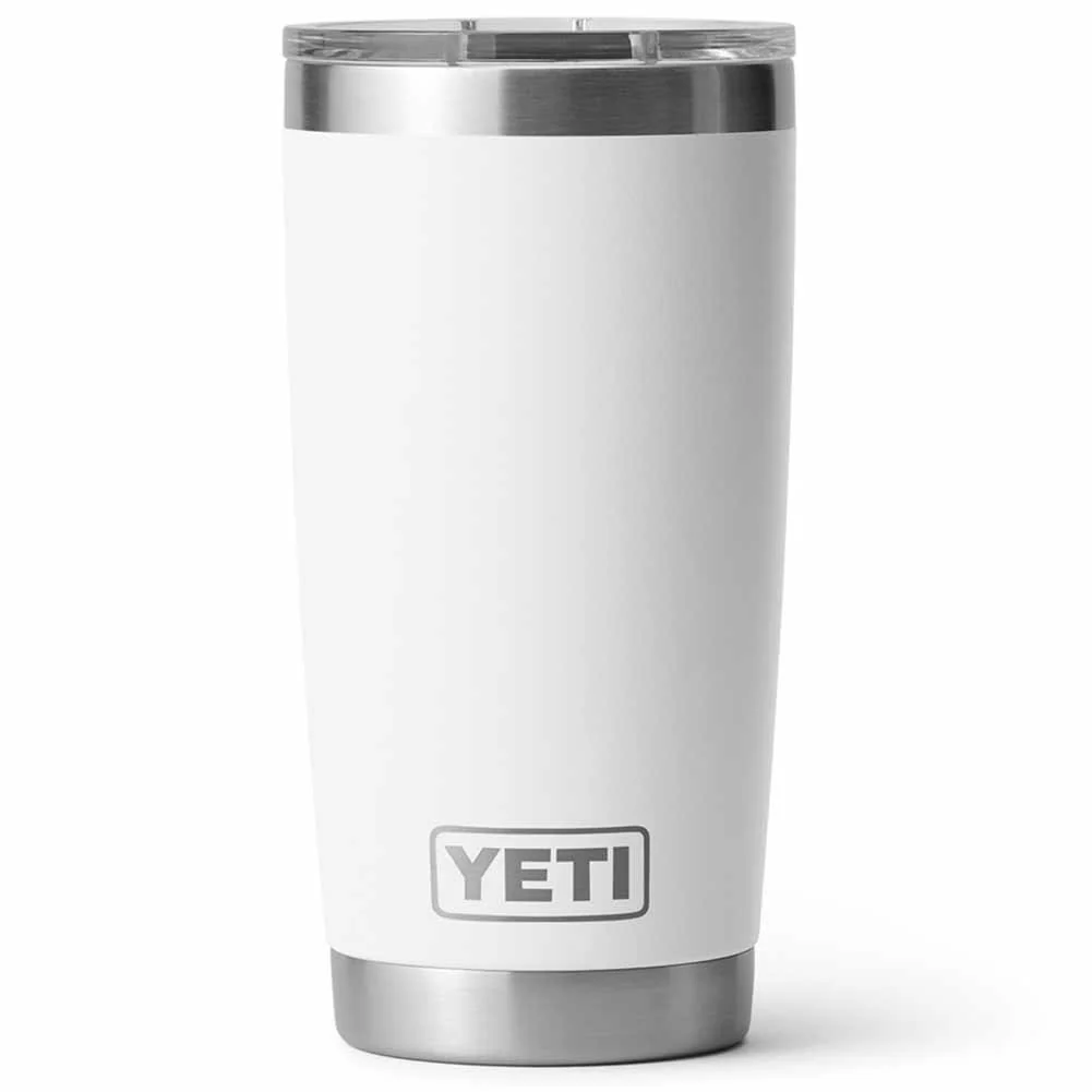 Bicchiere Termico Yeti Rambler bianco 591ml con coperchio magslider