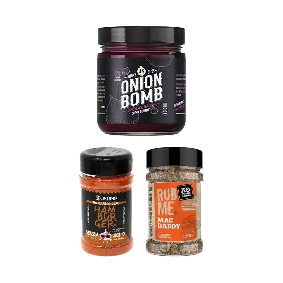 Box Ricetta Bomb Mac Burger – Rub Hamburger, Rub per Salsa Burger e Salsa Onion Bomb - Image 3