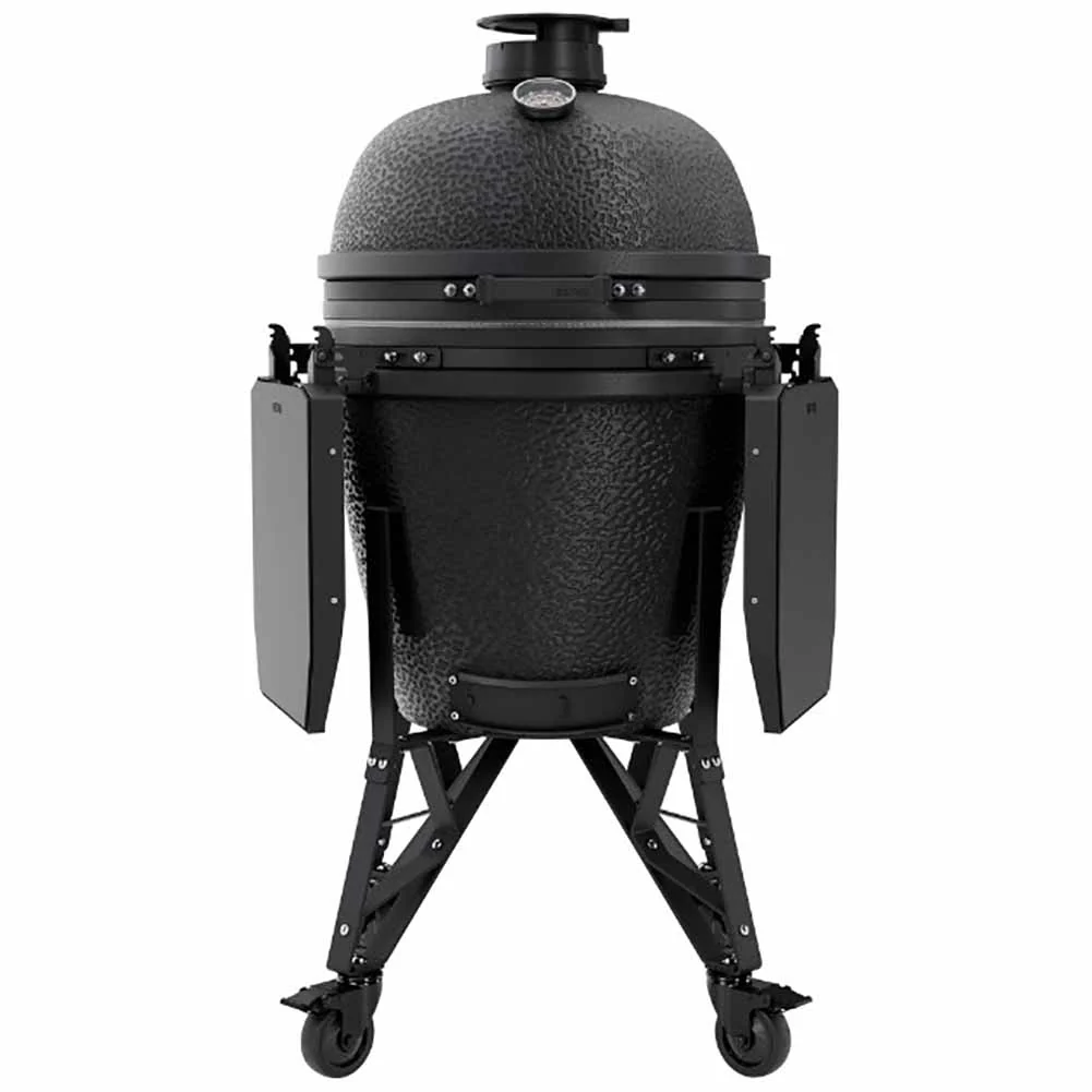 BSTRD Kamado Large Graphite Barbecue in Ceramica con Supporto e Ripiani Laterali