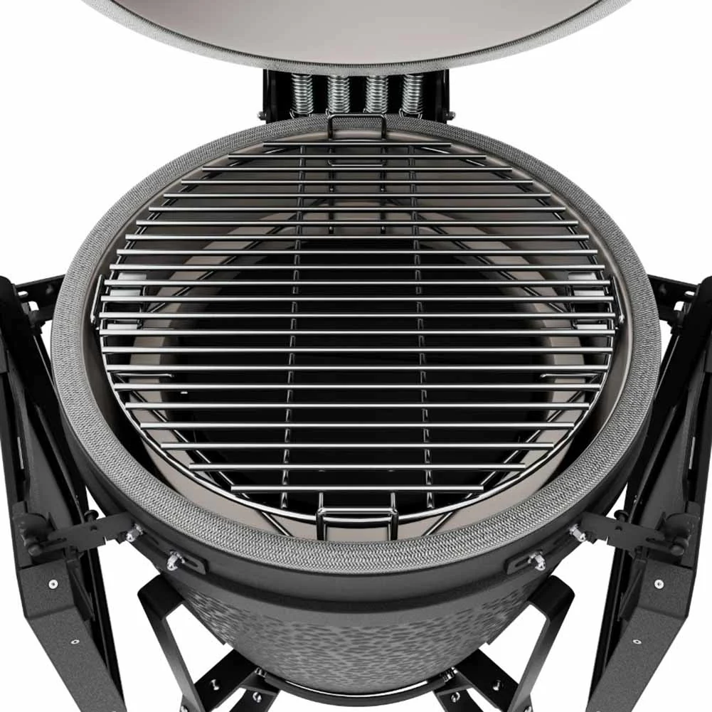 BSTRD Kamado Large Graphite Barbecue in Ceramica con Supporto e Ripiani Laterali - Image 2