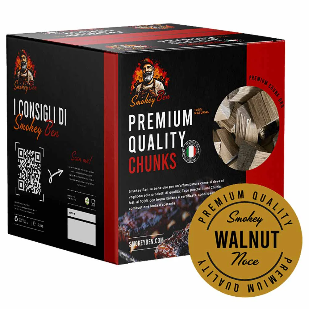Chunks affumicatura Smokey Ben noce sacco 2 kg