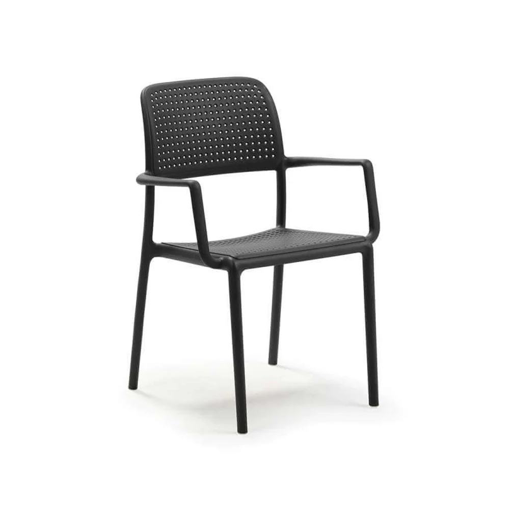 Completo pranzo Nardi tavolo Levante antracite 160 220cm con 6 sedie Bora Antracite - Image 4