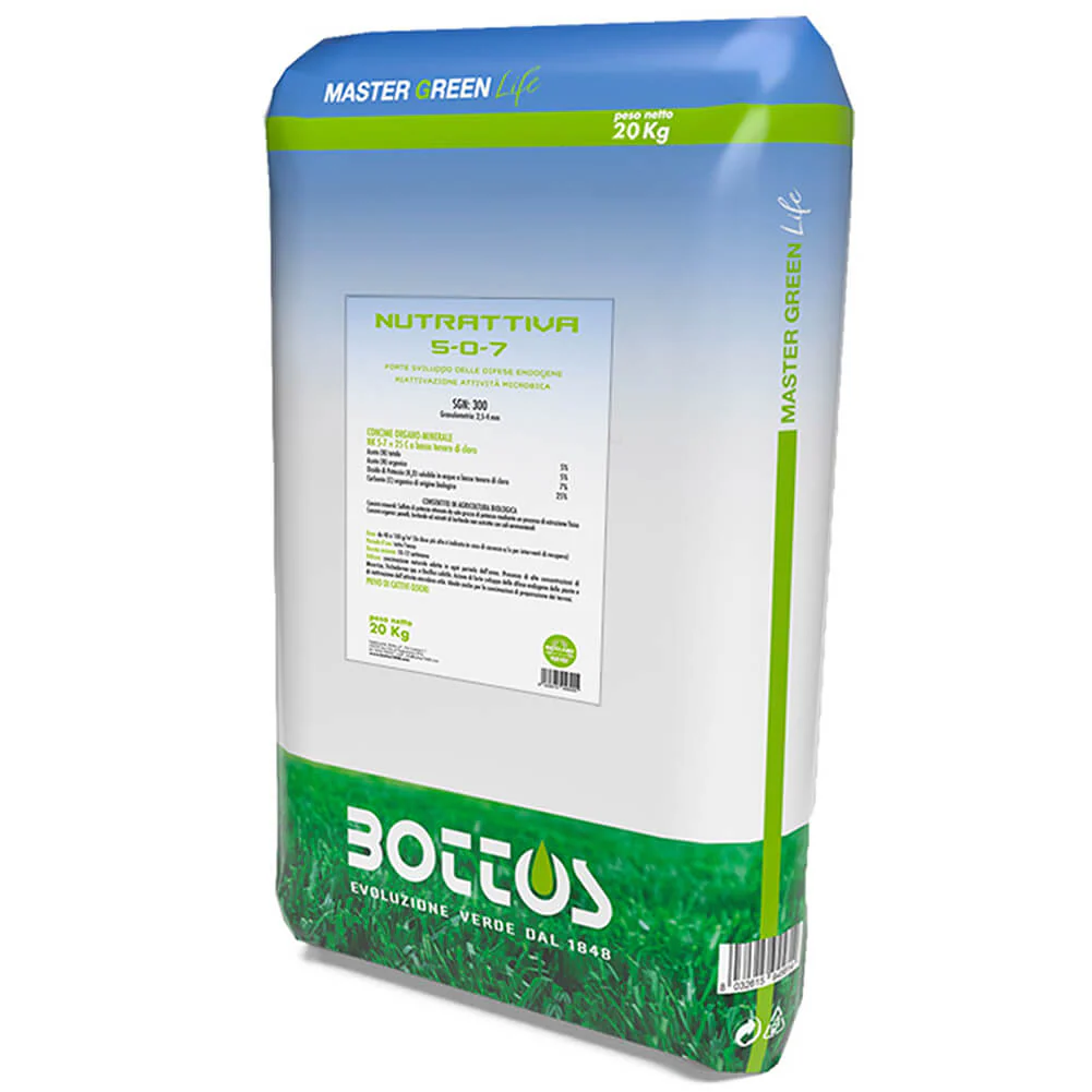 Concime per prato Nutrattiva 20kg Master Green Life Bottos