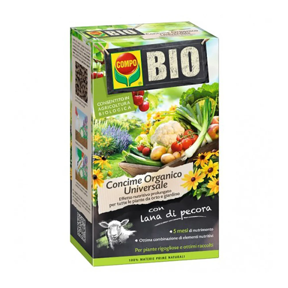 Concime universale con Lana di Pecora Compo Bio 2kg