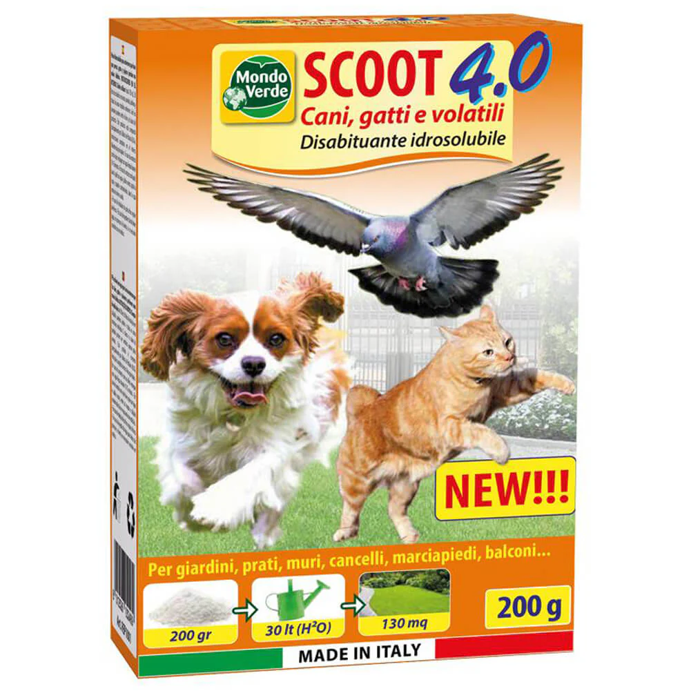 Disabituante Scoot 4.0 per cani gatti e volatili 200g Mondo Verde