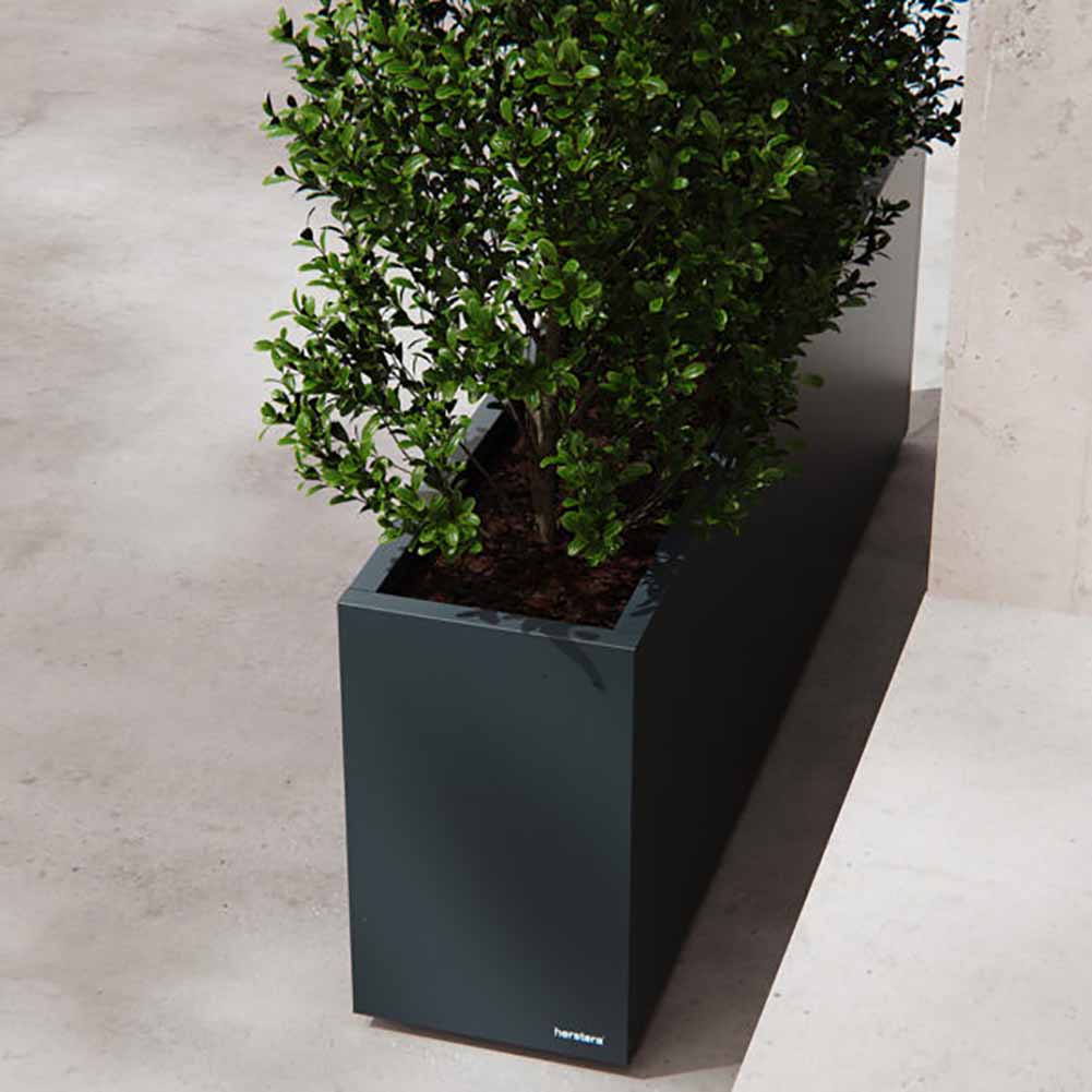 Fioriera Herstera Metal Planter 30 Antracite 150x30x50cm 08972802 - Image 3