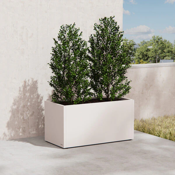Fioriera Herstera Metal Planter 50 Bianca 100x50x50cm 08971003 - Image 2