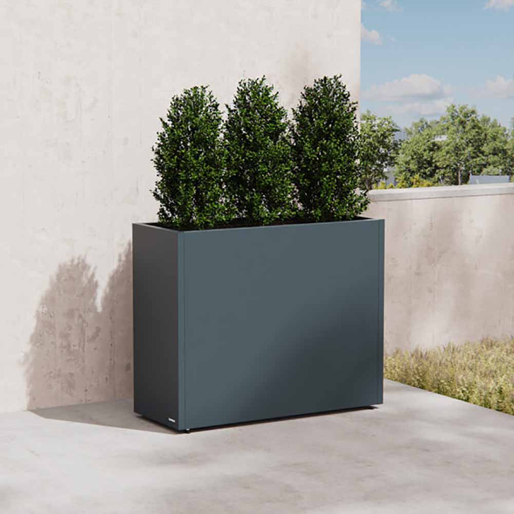 Fioriera Herstera Metal Planter Divider 40 Antracite 100x40x80cm 08975802 - Image 2