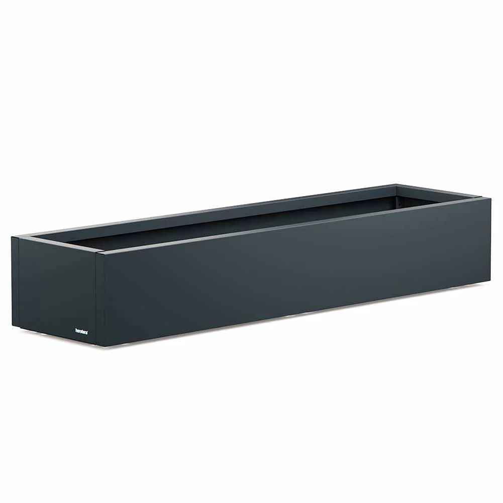 Fioriera Herstera Metal Planter Xic nera 150x40x25cm 31823001