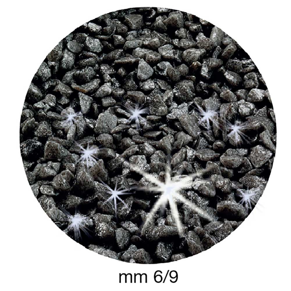 Ghiaia per acquari Grigia con glitter 2kg
