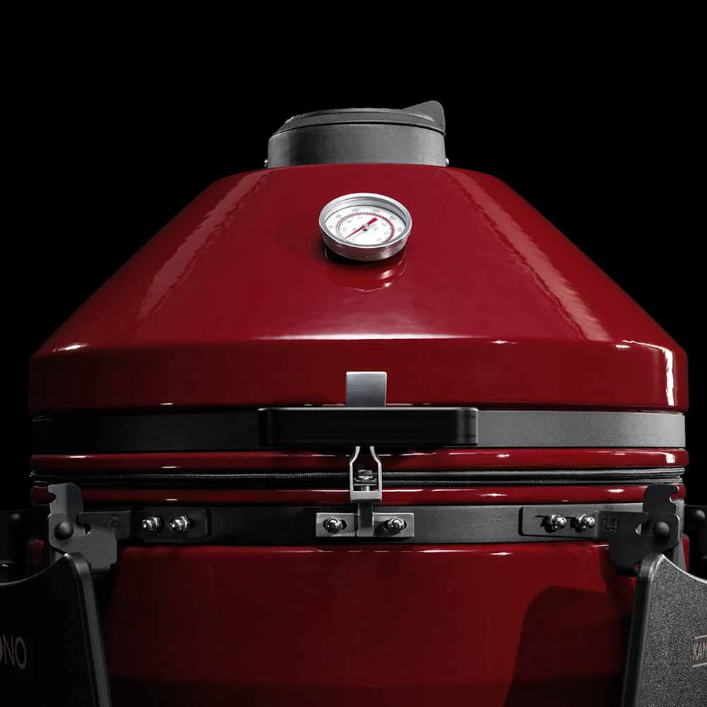 Kamado Bono EVO Grande Royal Red Barbecue kamado in ceramica 64 cm ad alta capacità - Image 8