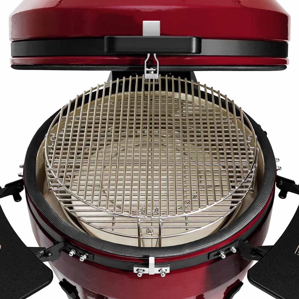 Kamado Bono EVO Grande Royal Red Barbecue kamado in ceramica 64 cm ad alta capacità - Image 9