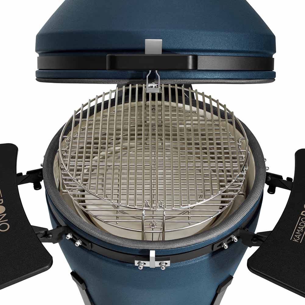 Kamado Bono EVO Medio Navy Blue Matte Barbecue kamado in ceramica 56 cm con sistema GrillMax - Image 4