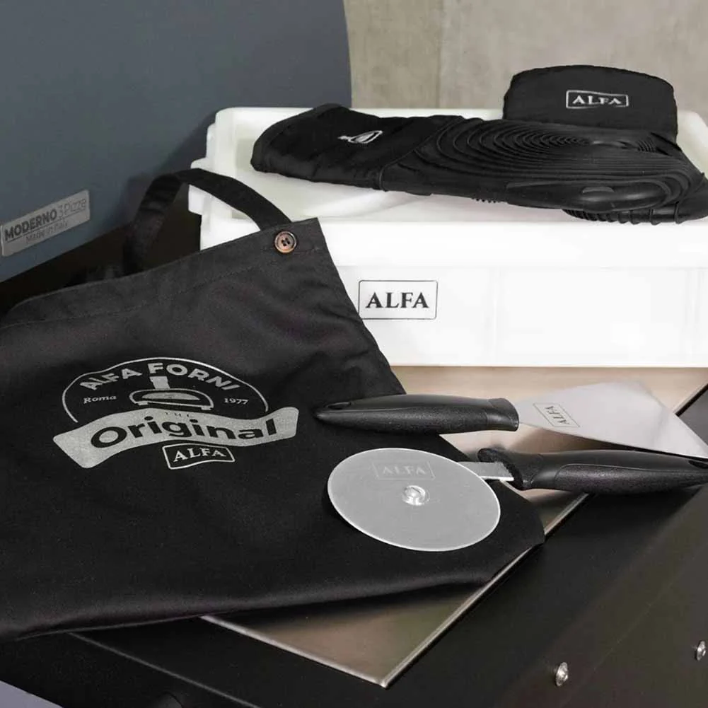 Kit accessori pizza Alfa Forni Essential con cassetta panetti e termometro - Image 2