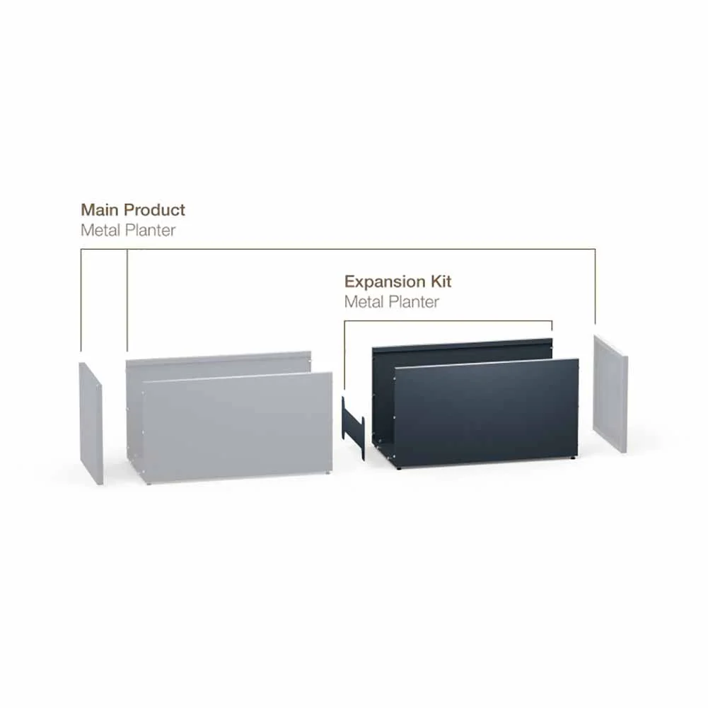 Kit di espansione Herstera per fioriera Metal planter antracite 100x50x50cm 31809001 - Image 2