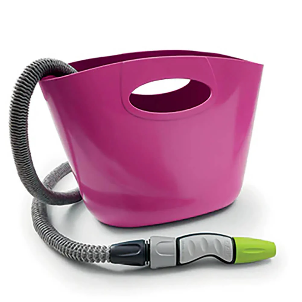 Kit tubo auto estensibile Aquapop 15m con borsa fucsia GF Garden