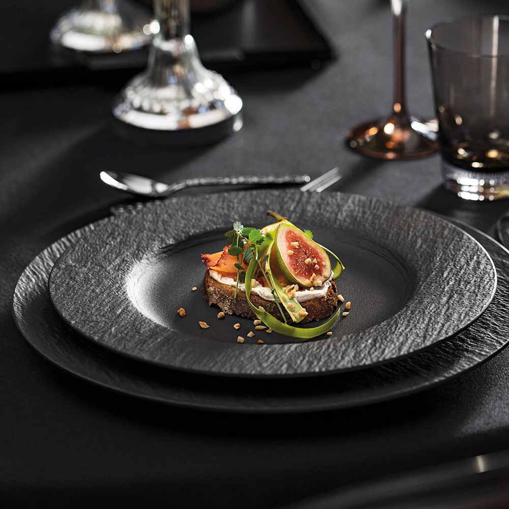 Piatto piano 27,1cm Manufacture Rock nero Villeroy & Boch - Image 3