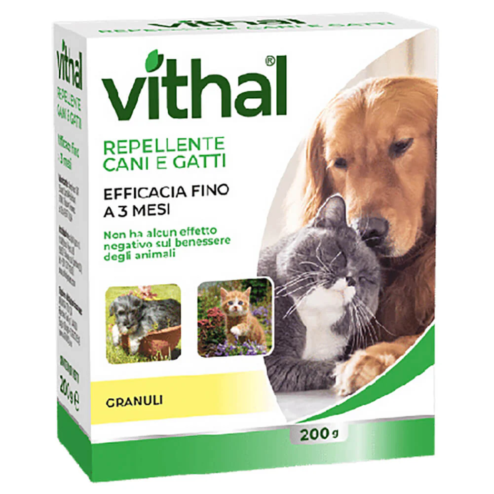 Repellente in granuli contro cani e gatti 200g Vithal