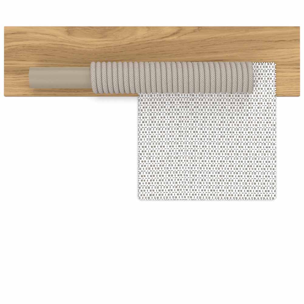 Sedia con braccioli Dolcevita beige Teak Talenti - Image 2
