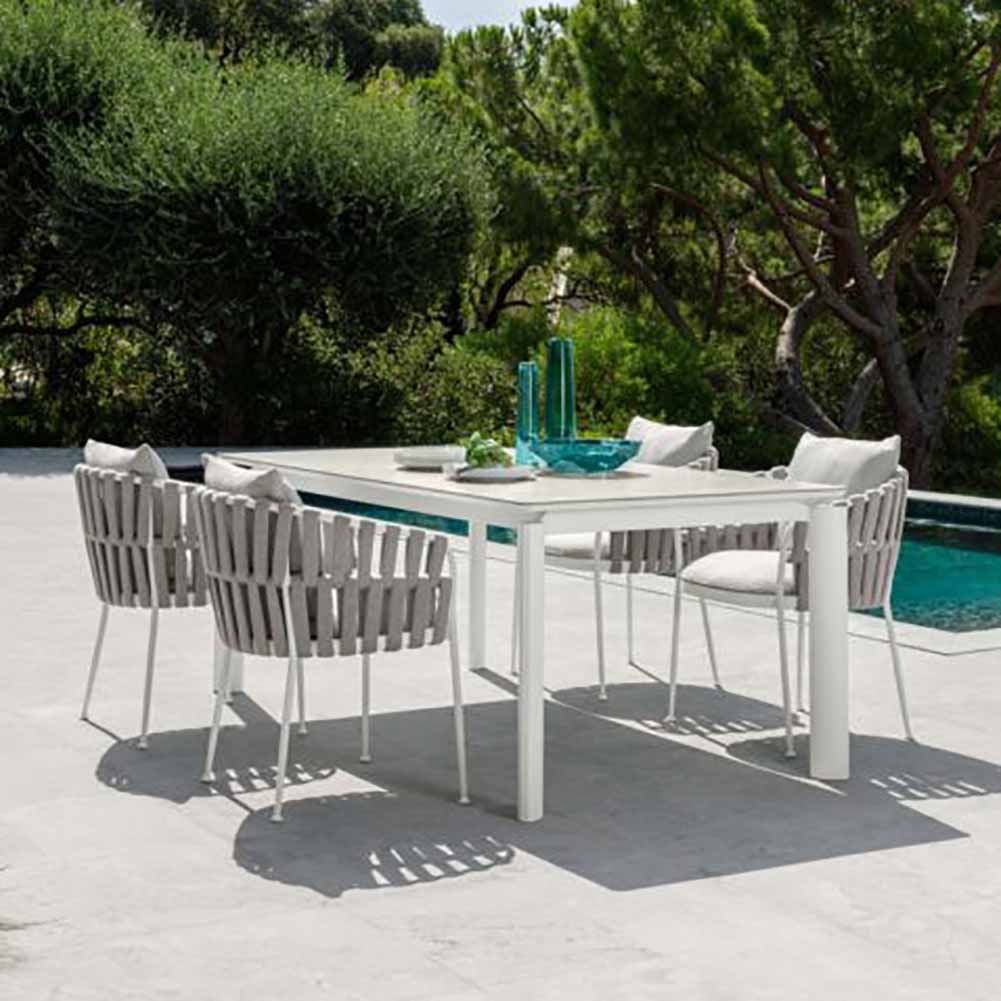 Sedia con braccioli Frame Bianco Silver Talenti - Image 4