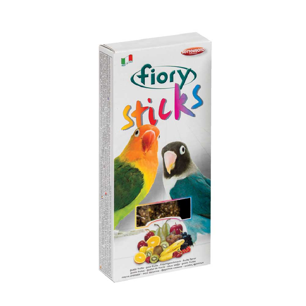 Snack per parrocchetti Sticks alla frutta 120g Fiory