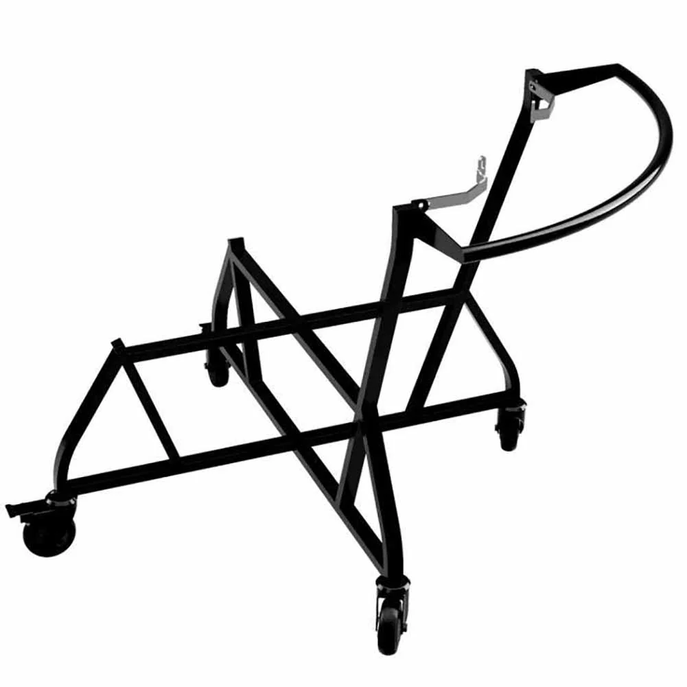 Supporto mobile per barbecue Big Green Egg L con maniglia BGE120175