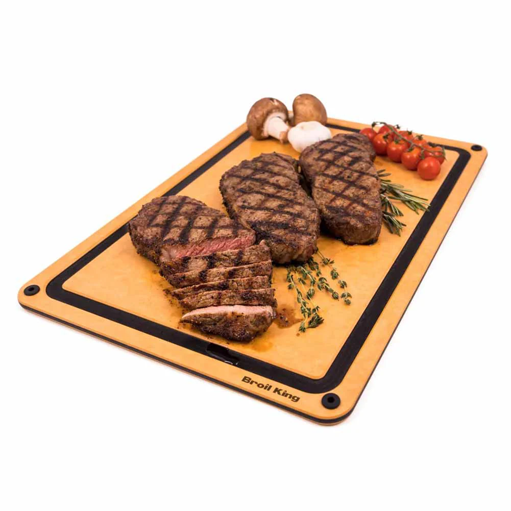 Tagliere Broil King in fibra di legno 31x44 cm doppia faccia con canalina raccoglisucchi - Image 2