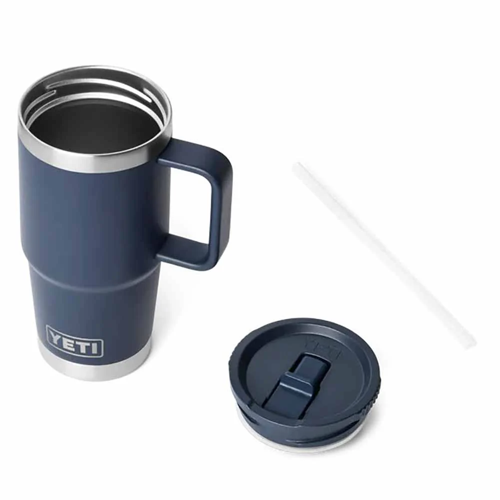 Tazza viaggio Rambler Yeti Navy Blue con cannuccia 595 ml - Image 4