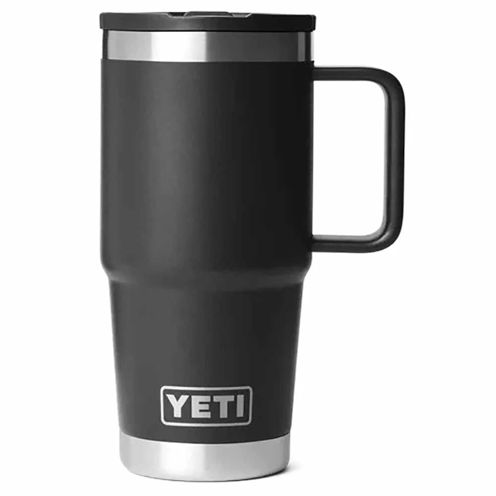 Tazza viaggio Rambler Yeti Nera con cannuccia 595 ml