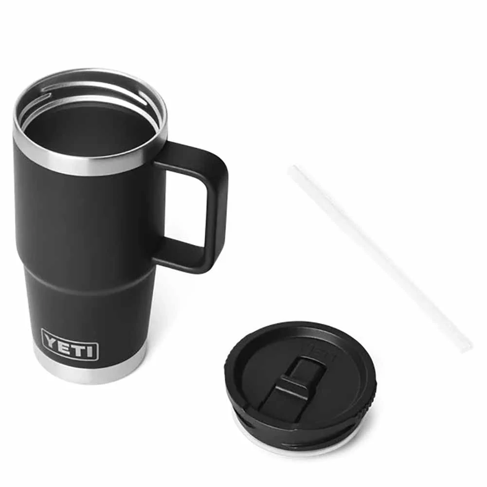 Tazza viaggio Rambler Yeti Nera con cannuccia 595 ml - Image 4