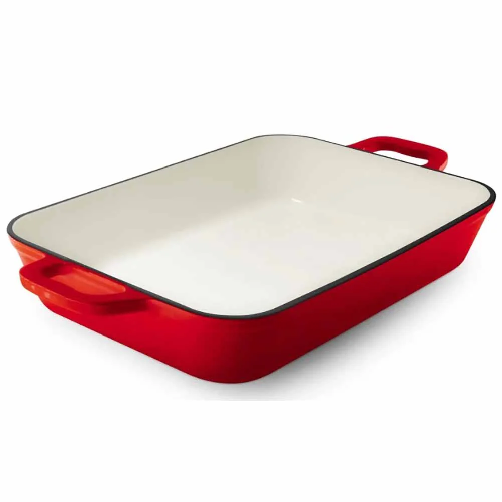 Teglia Grand Feu per lasagne in ghisa smaltata rossa 3,2 L - Image 2
