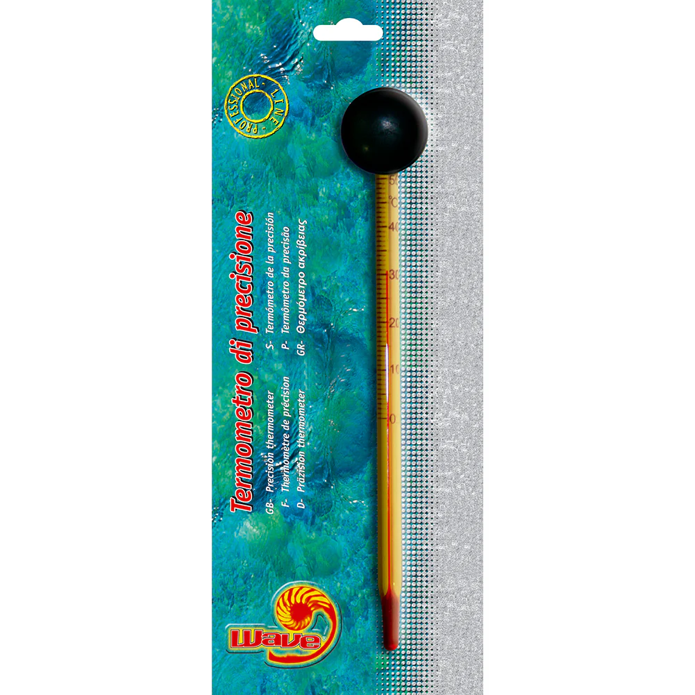 Termometro per acquario Slim con ventosa Wave