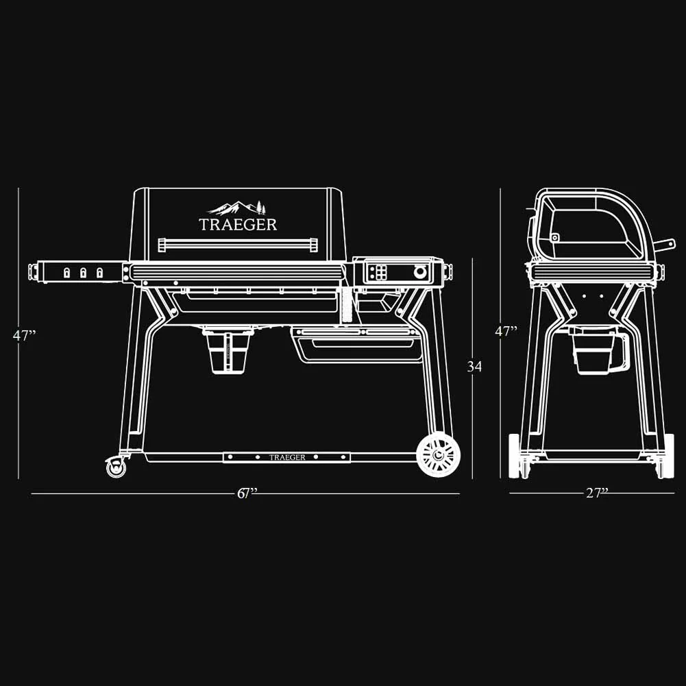 Traeger Woodridge Pro Barbecue a pellet con WiFIRE e modalità Super Smoke - Image 4